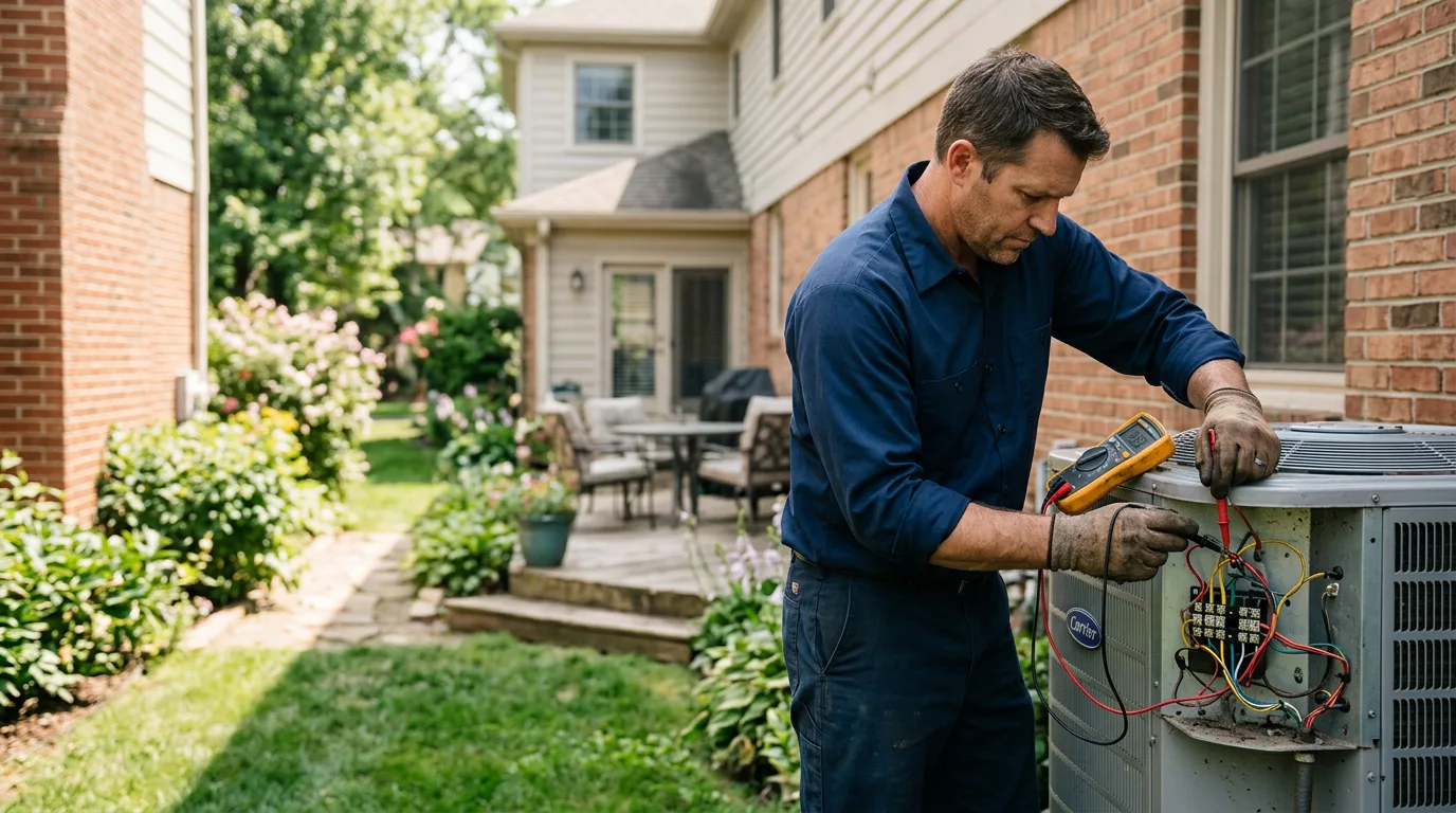 HVAC technician working near San Leandro, CA